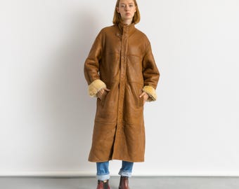 Penny Lane Suede Sheerling Coat, Size L Vintage Suede Jacket, Penny Lane Coat, Vintage Boho, Western Streetwear, MoodGirlsUA Store