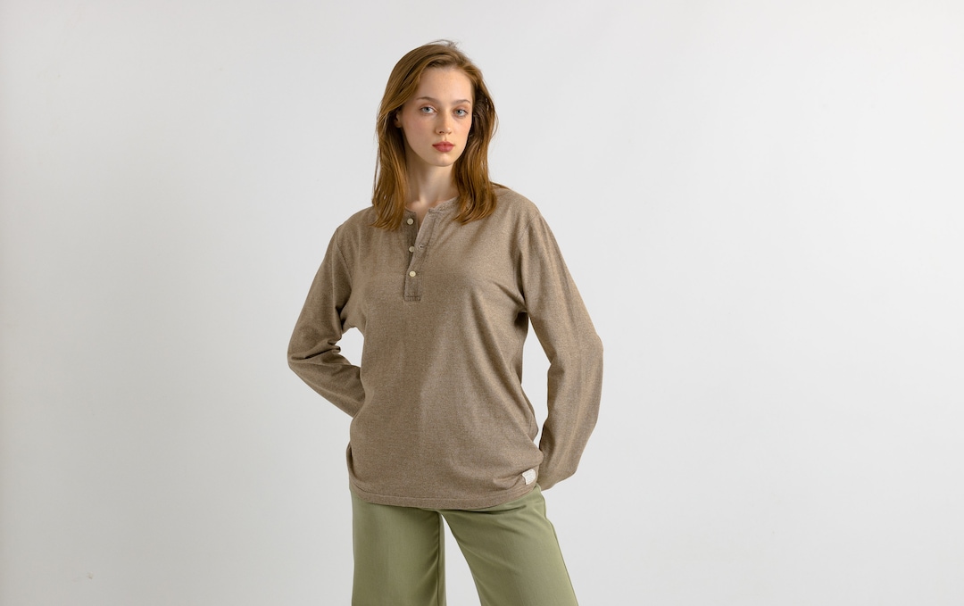 Vintage Ralph Lauren Brown Jumper Size M Women's Beige Long Sleeve ...