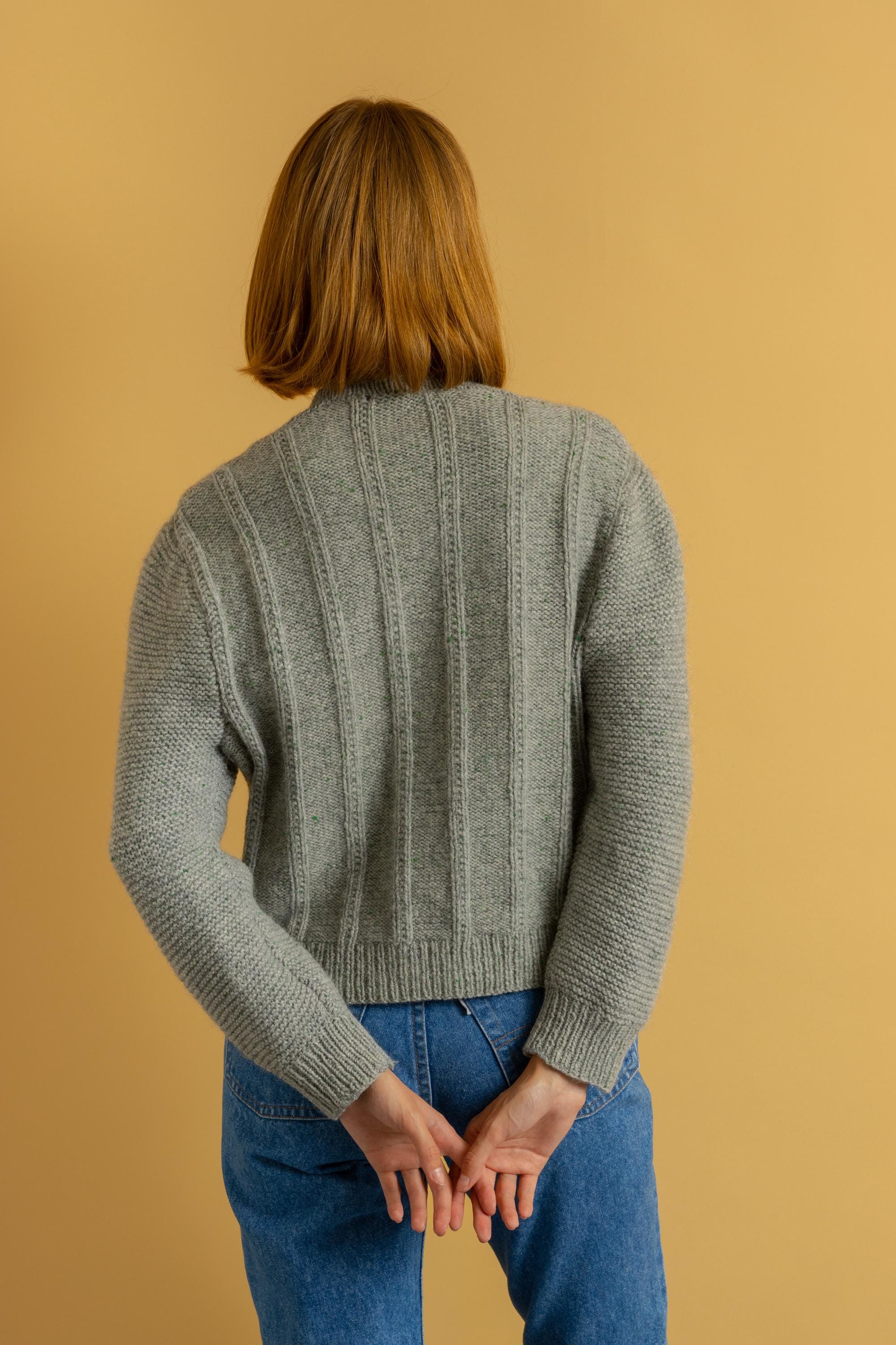 Original 1980s Hand Knit Made in Germany/bavarian Style Cardigan 