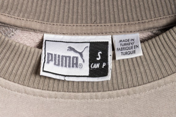 Vintage 90's PUMA BIG Logo Sweatshirt Plain Sport… - image 10