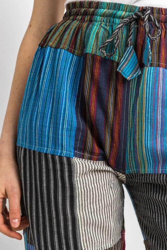 Hippie Patchwork Abstract Pattern Vintage 90s Cot… - image 9