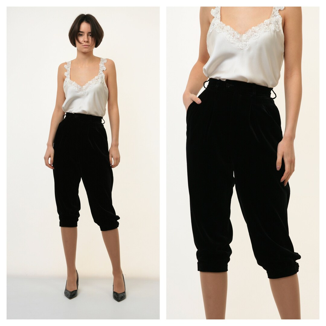 Yves Saint Laurent Black Velvet Knickers 1970s/ Vintage Yves Etsy