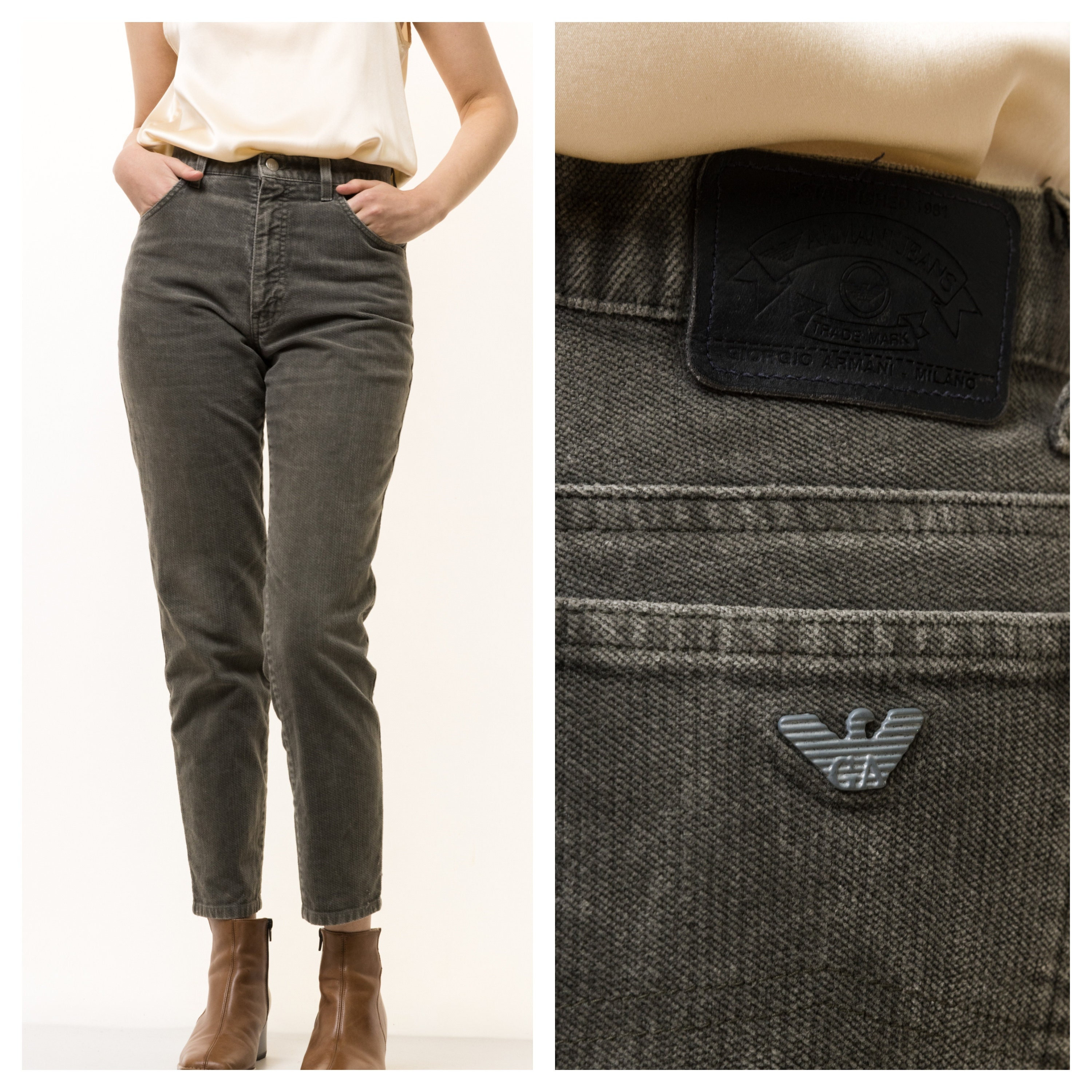 vintage Giorgio Armani Trousers for Women - Vestiaire Collective