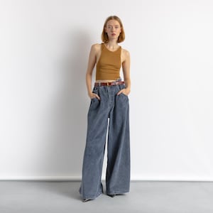 90s Vintage Jean Paul Gaultier Gray Corduroy Trousers Unisex Woman 31 size Fits S M L XL