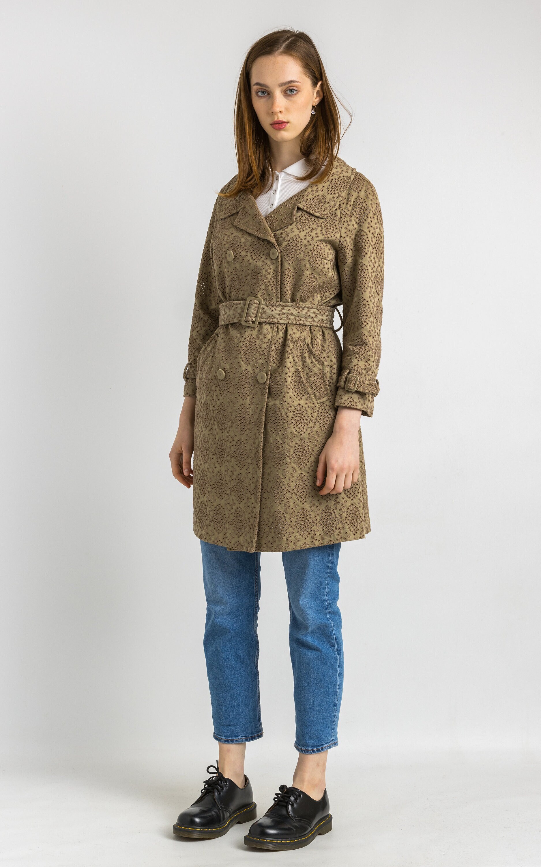 イタリア製ERMANNO SCERVINO ベージュ ロングコート