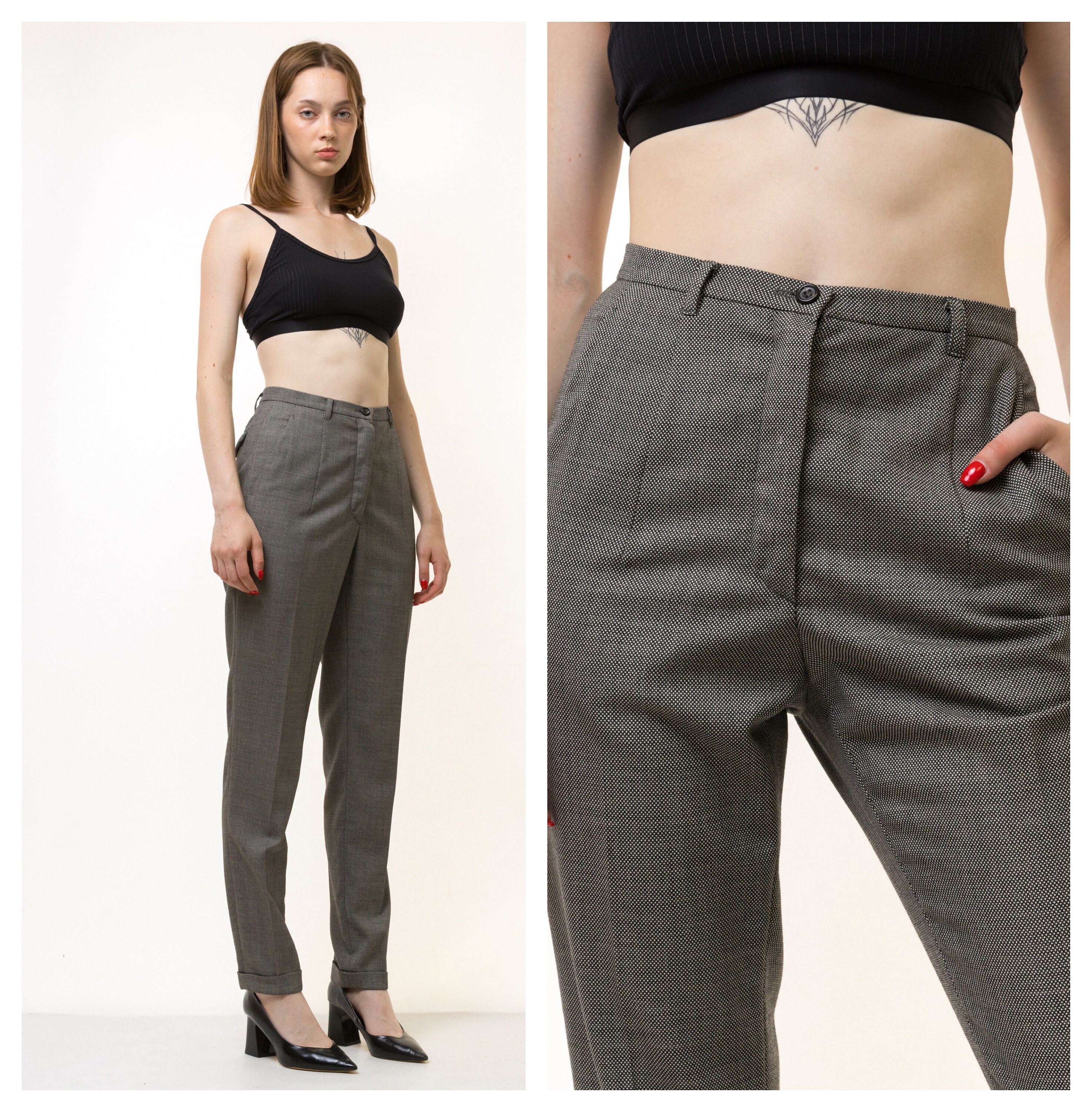 80s Vintage JIL SANDER Pants Women's Trousers Size 36 Rare