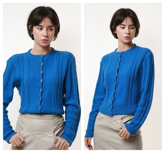 90s Vintage Austrian Traditional Buttons Up Knitwe