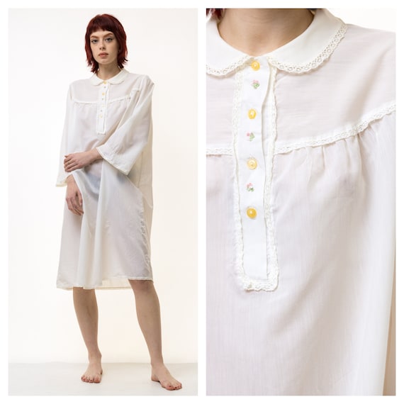 knee length dresses for ladies White babydoll dress main image 0