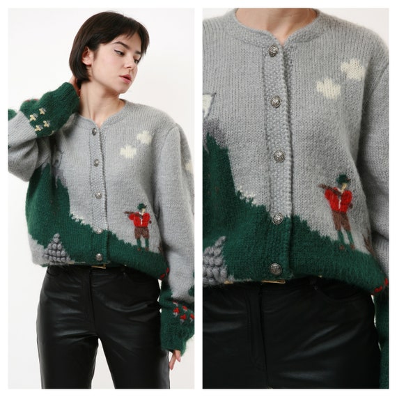 70s Vintage Austrian Traditional Handknitted Made