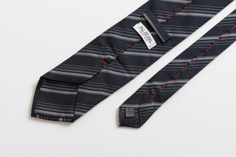 Pal Zilari Tie Striped Pattern Print Necktie Retro Beautiful Luxury