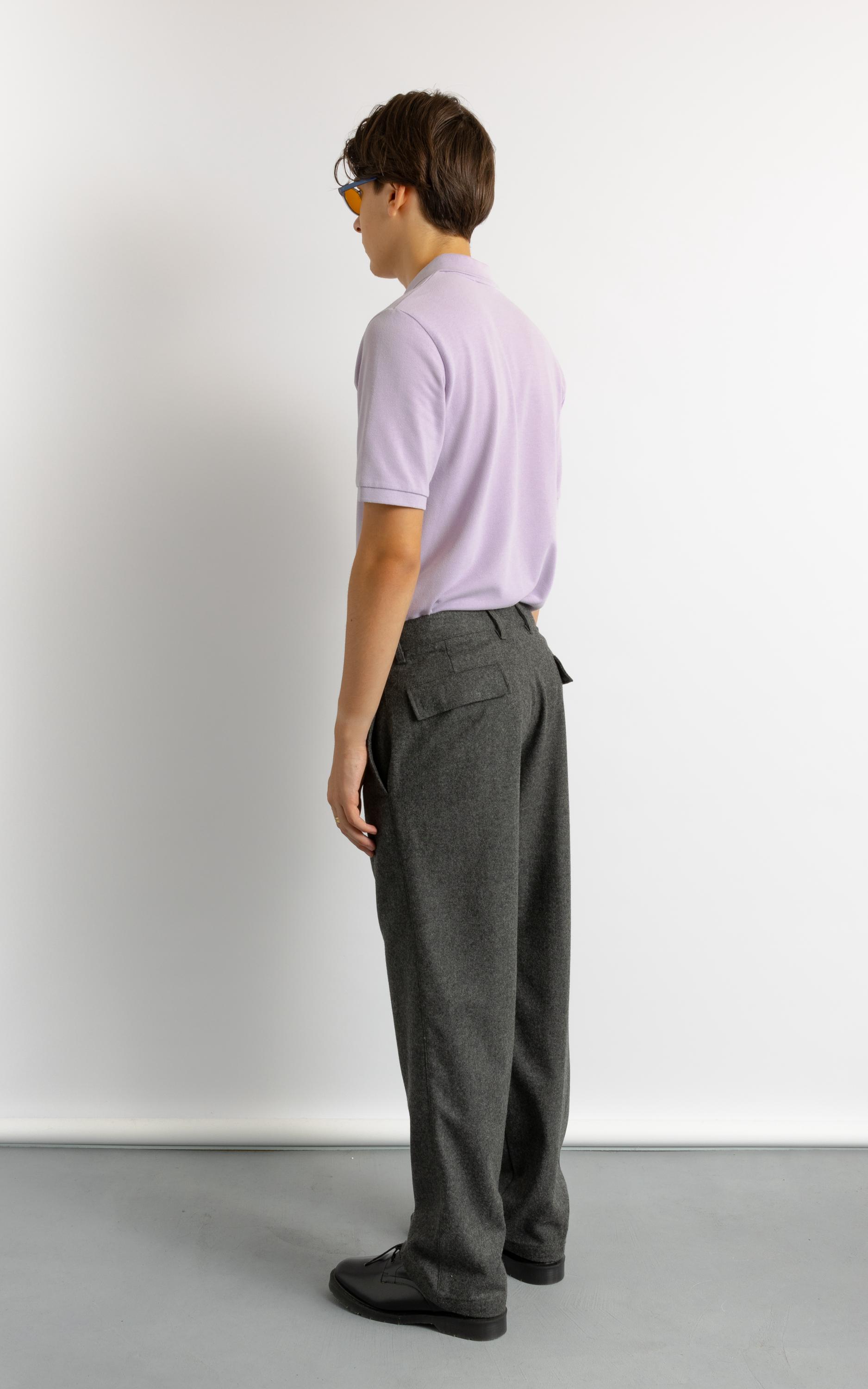 1980's Vintage Men's European Wool Gray Slacks Trousers - Heritage