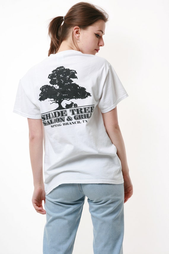 90s GILDAN SHADE TREE Vintage Cotton T-shirt 16759 - image 6