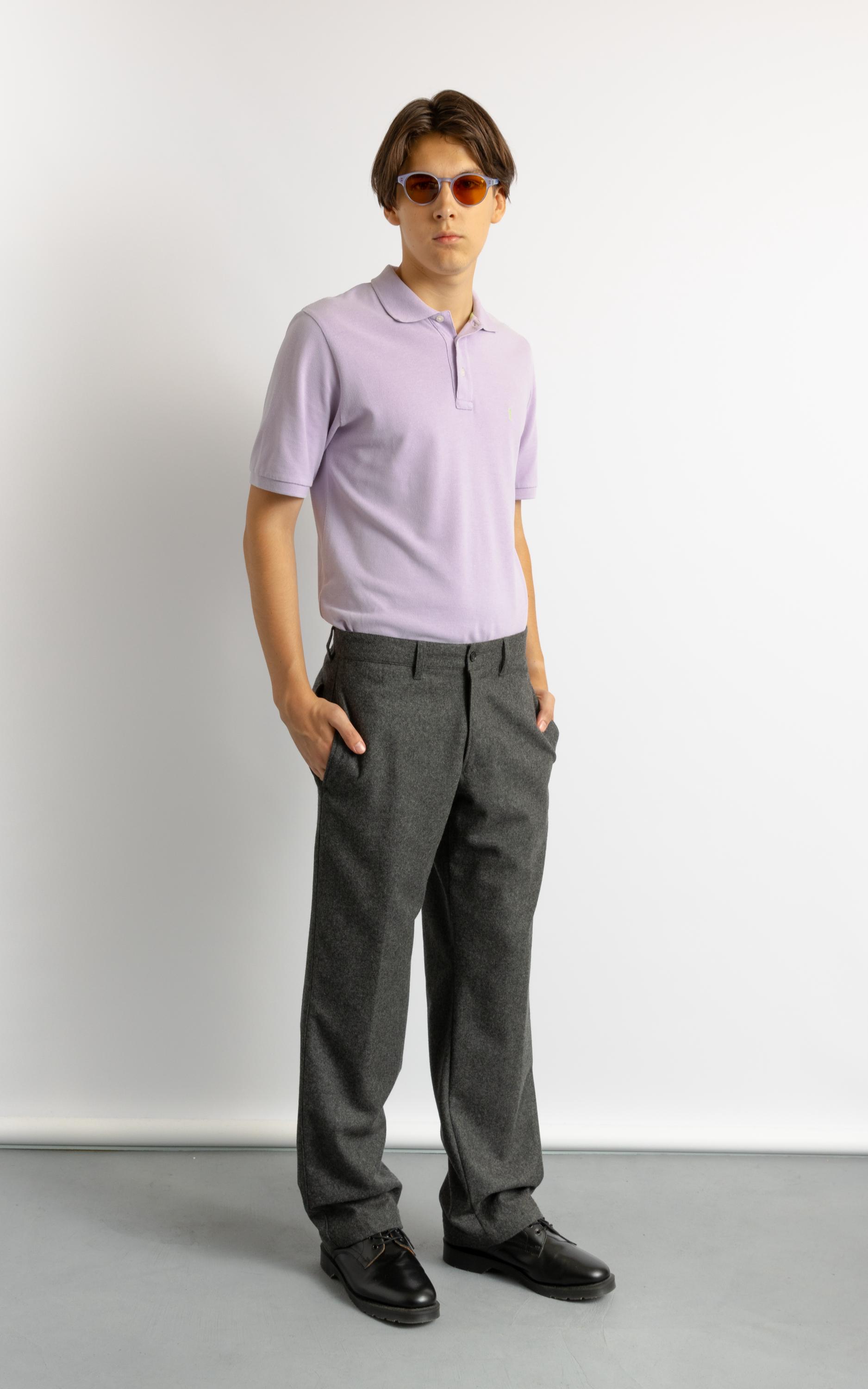 1980's Vintage Men's European Wool Gray Slacks Trousers - Heritage 1980's Vintage Men's European Wool Gray Slacks Trousers - Heritage