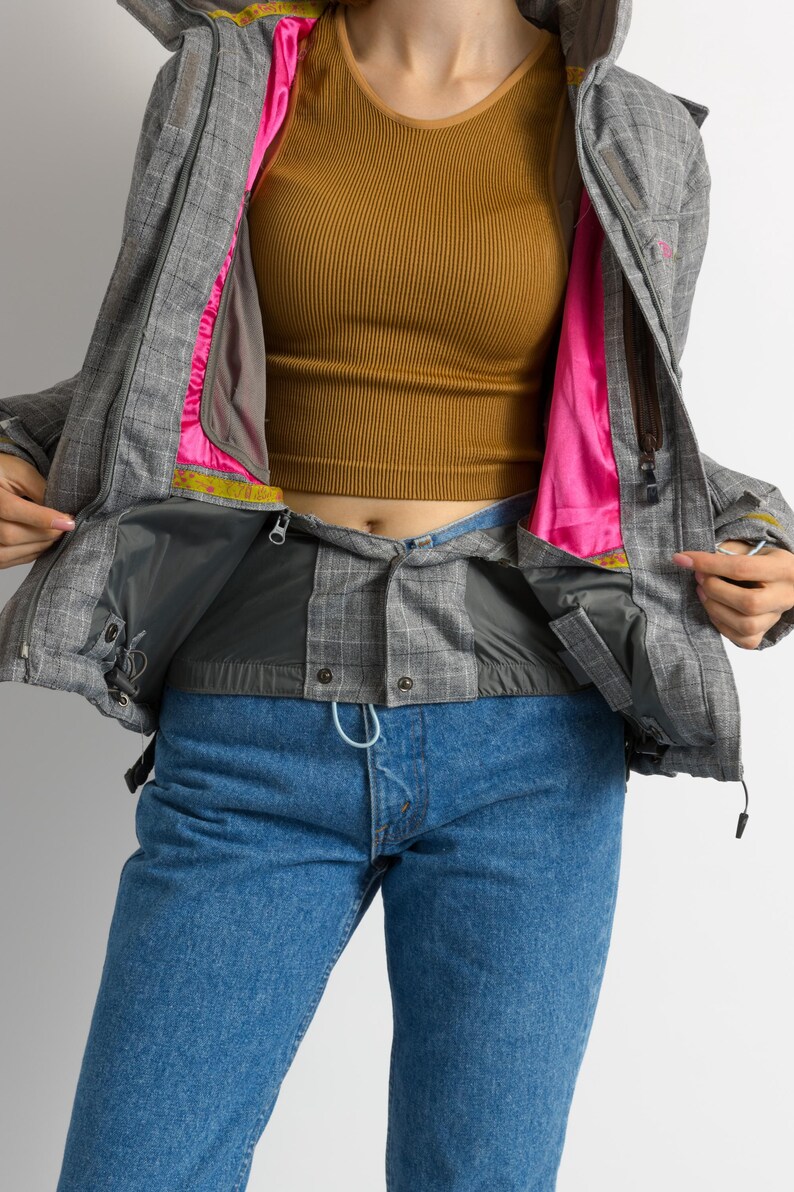 Chaqueta acolchada de plumón vintage Rip Curl Mountainwear para snowboard, talla 36 pequeña imagen 13