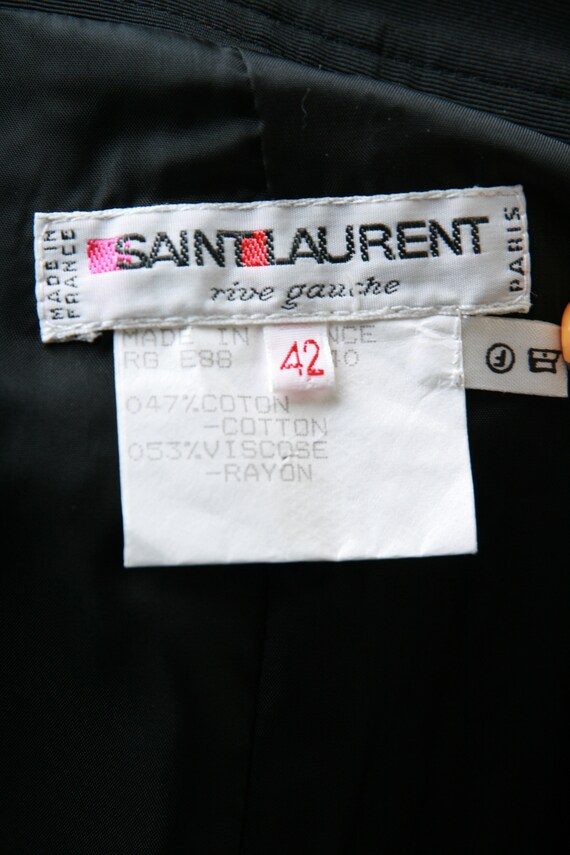 90s Vintage Vtg Rare Saint Laurent Rive Gauche Hi… - image 9