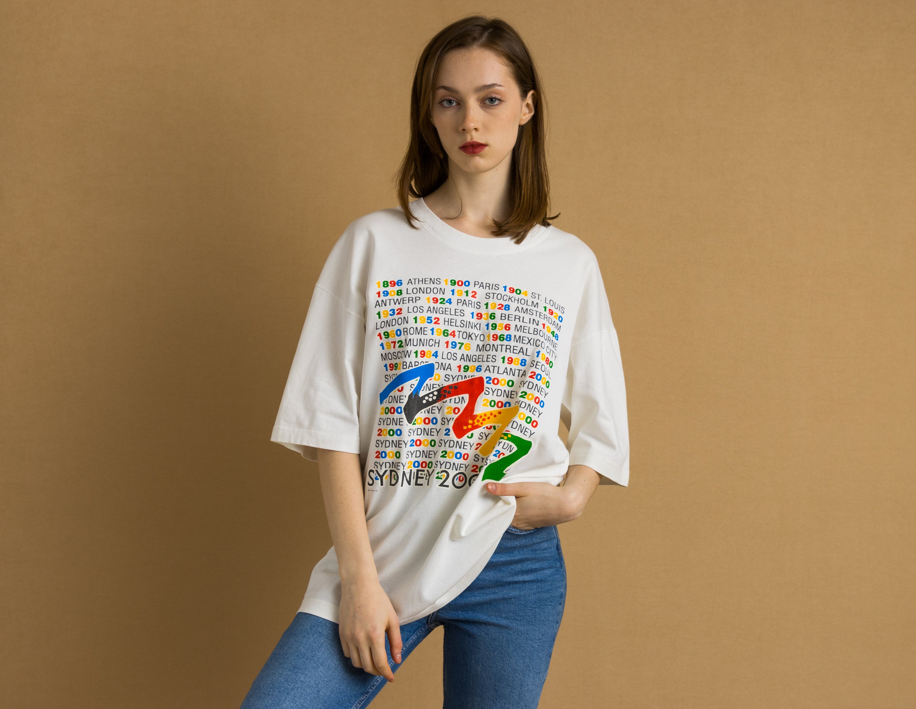 Maglietta Donna Sunshine Retro Wander – Girocollo, Stampa Lettera, Morbida, Taglie S-XXL, Blu, Regalo Ideale - 3