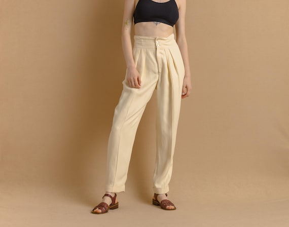 Vintage Ralph Lauren Authentic Beige Pants Size Women's 2 Trousers