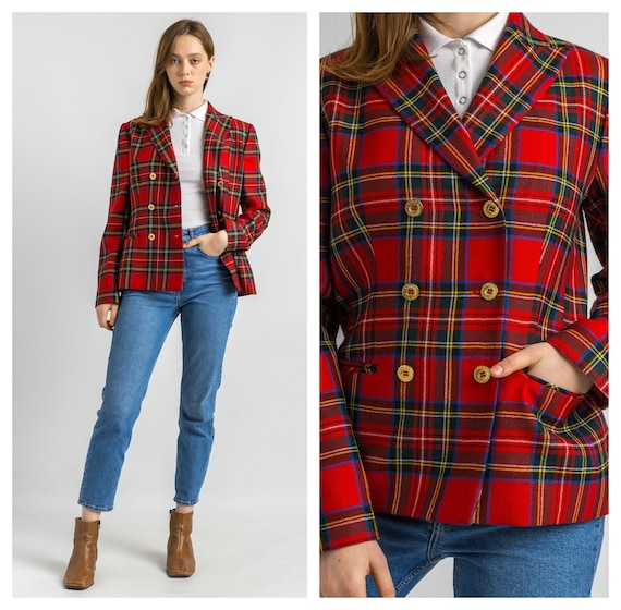 Blazer Donna Elegante In Tweed - Giacca Lunga Doppiopetto, Per Ufficio E Mezze Stagioni - Foto 4