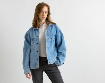 Vintage Denim Jacket, Womens denim jacket, Replay Jean, Blue denim jacket, Classic denim jacket, Cotton denim jacket, Denim jacket, M