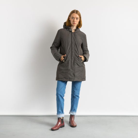 Vintage Woolrich Artic Puffer Coat Jacket Size Large Down Feather Womanswear Cot Winter Outwear