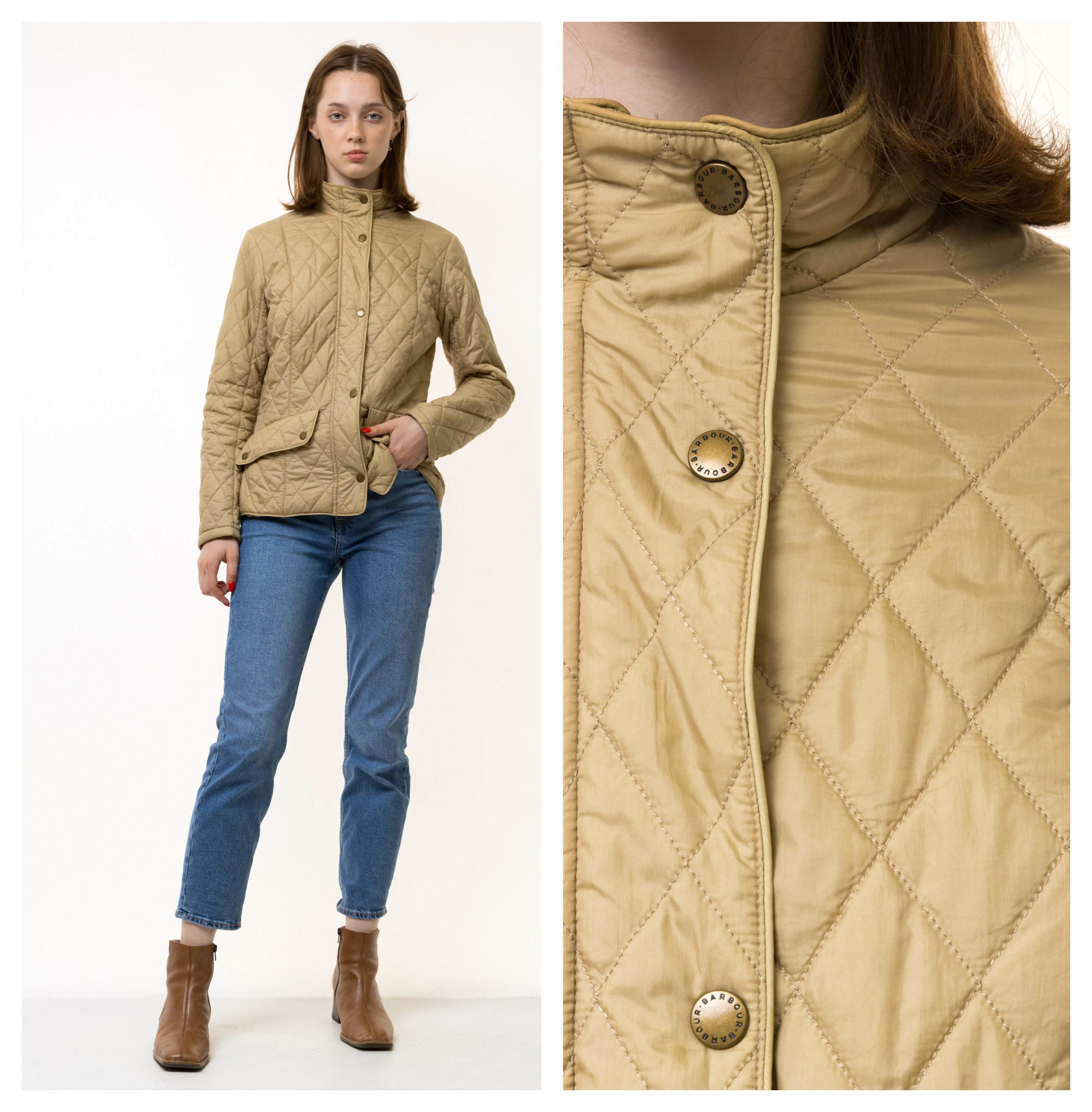 Beige Barbour Jacket Etsy Canada