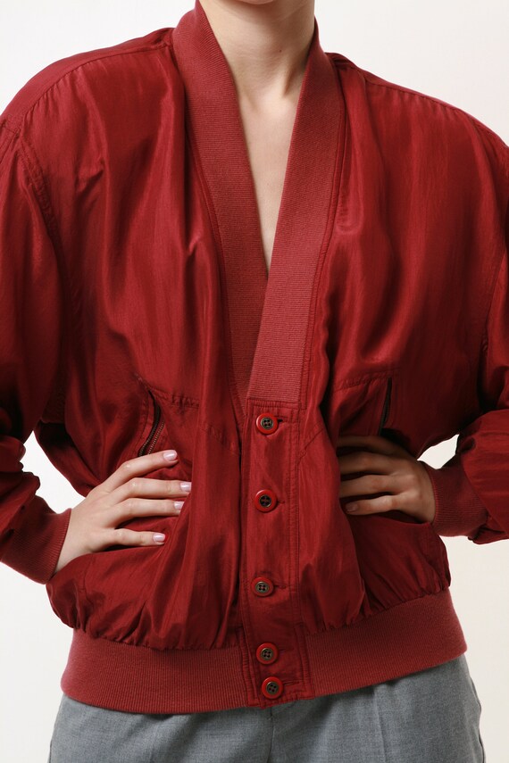 100% SILK Rare Vintage Vtg 80s AIR CONTROL Vintag… - image 5