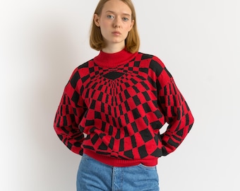80s Vintage Gianni Versace Wool and Silk Sweater/ Versace Woman