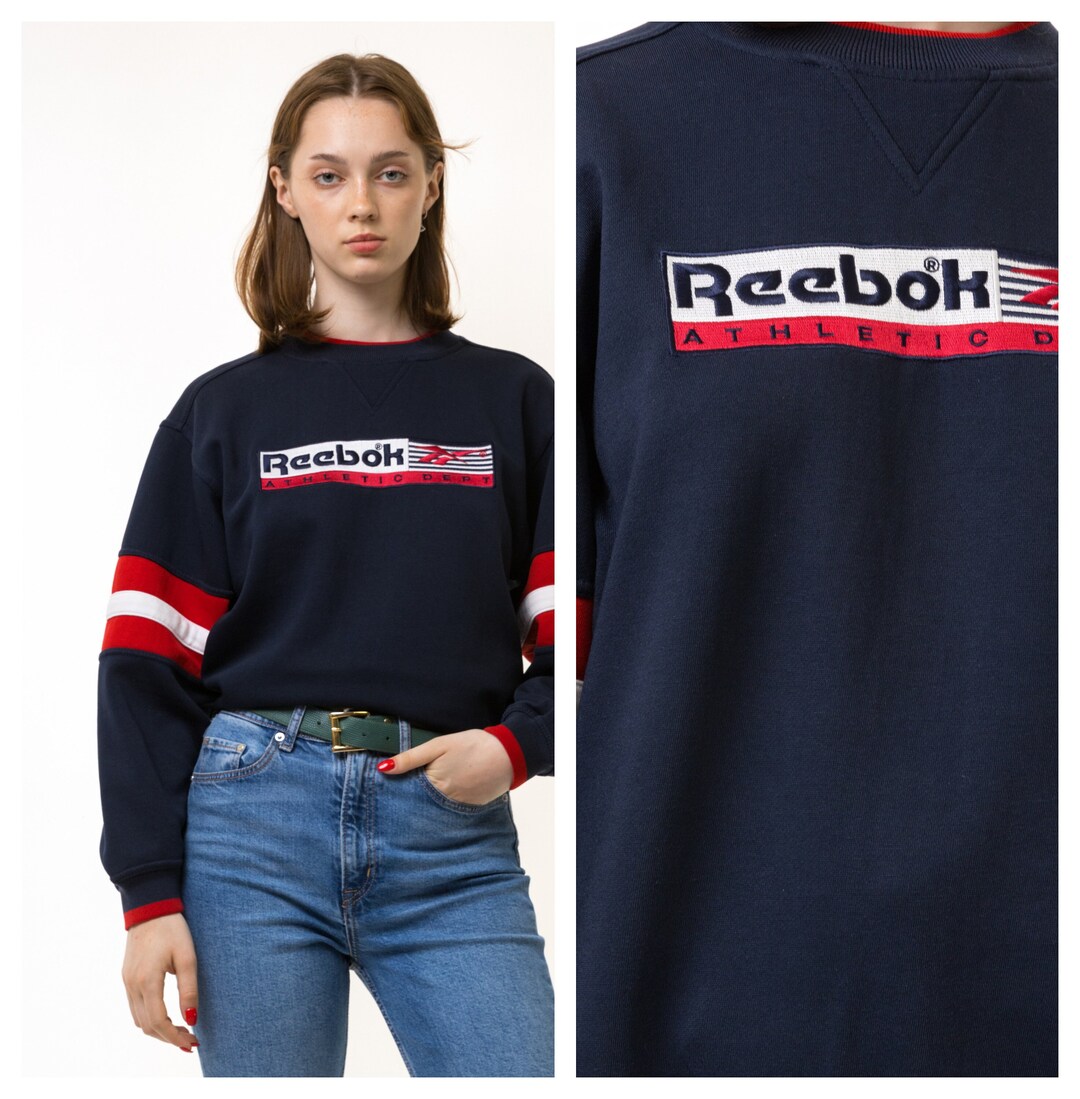 Vintage 90s Reebok Sweatshirt Reebok Crewneck Reebok Sweater Streetwear ...