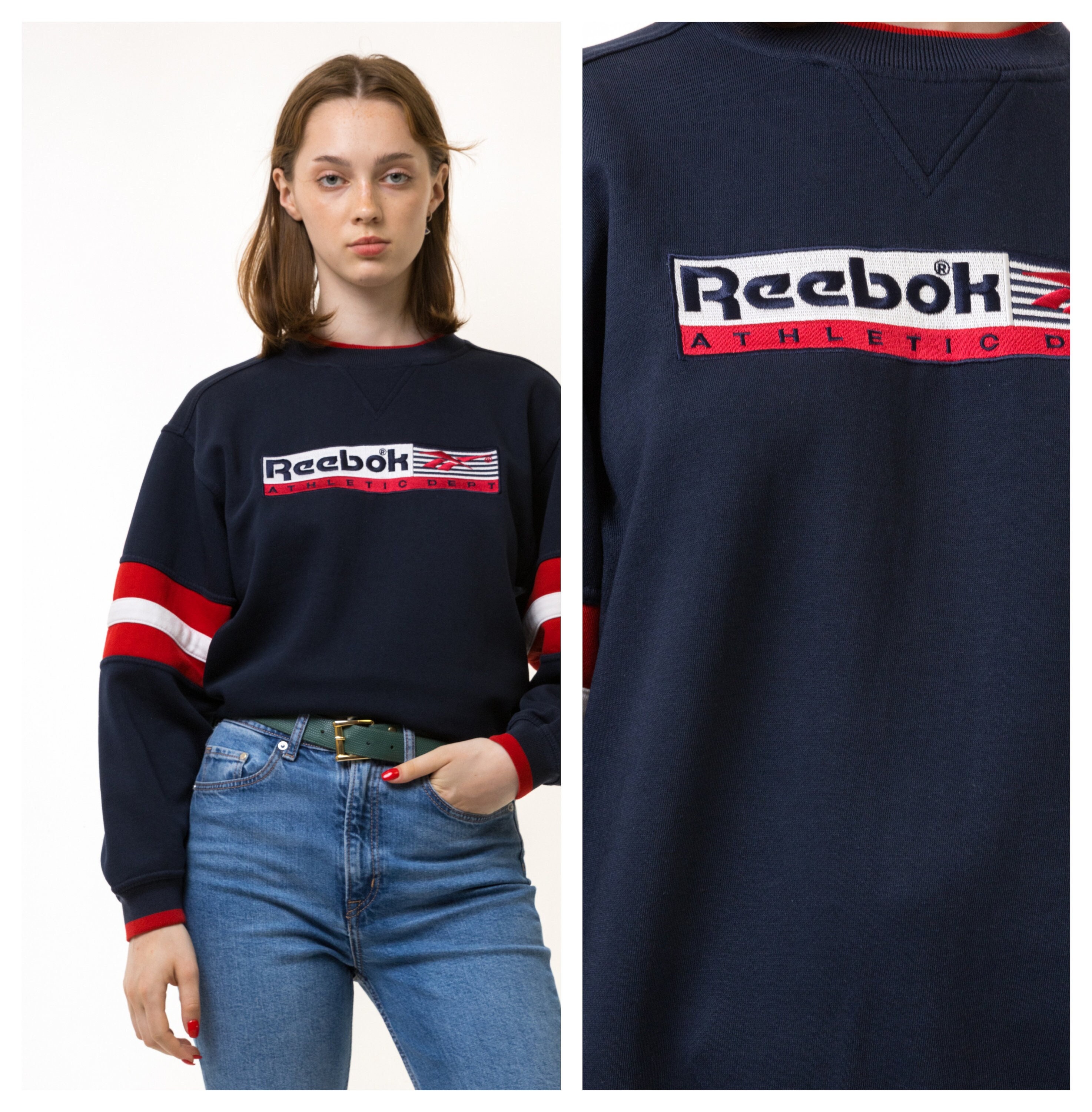 Vintage 90s Reebok Sweatshirt Reebok Crewneck Reebok Sweater