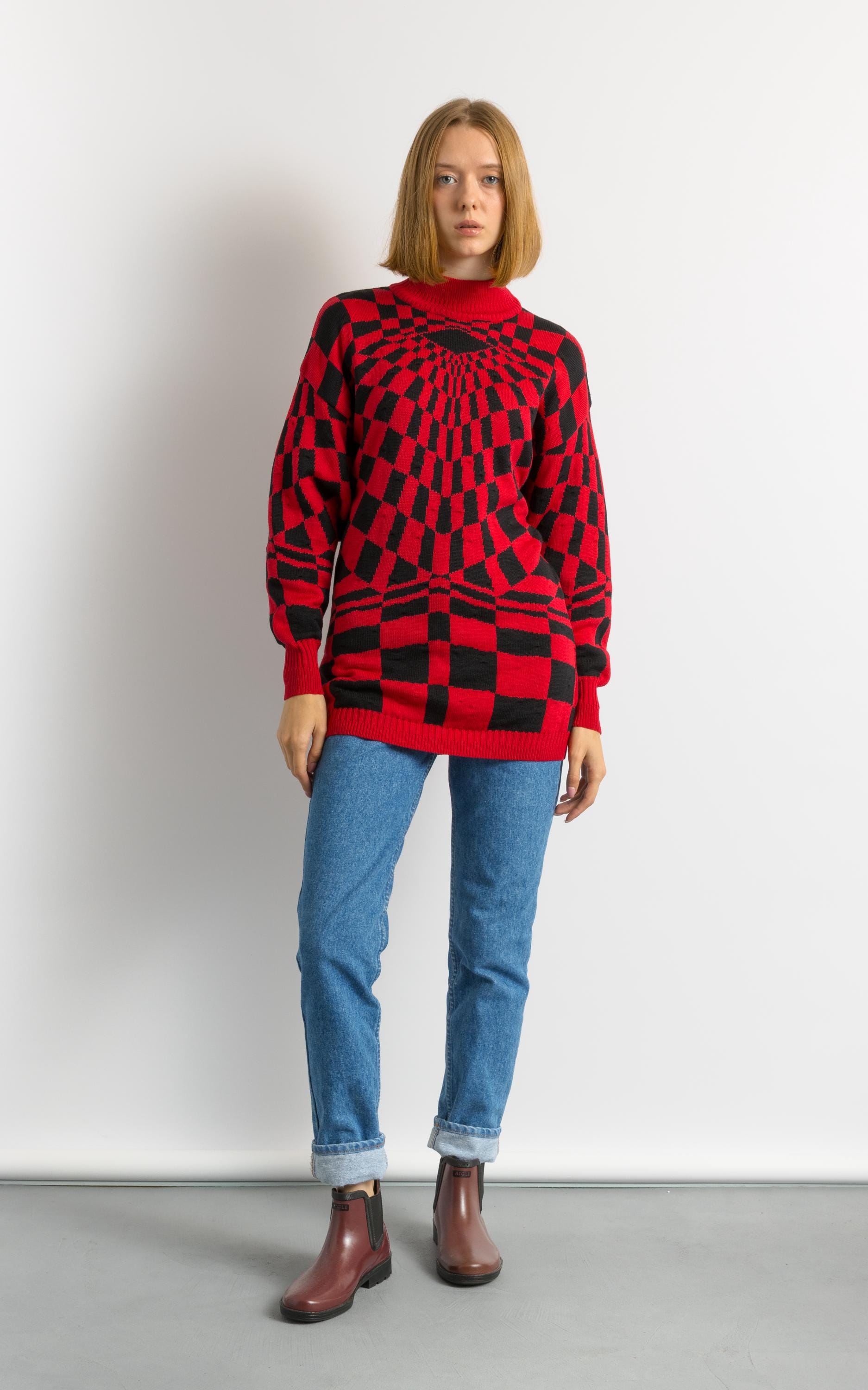 80s Vintage Gianni Versace Wool and Silk Sweater/ Versace Woman