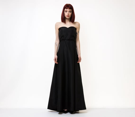 black pencil maxi dress Alura Black Pencil Maxi Dress Black / S