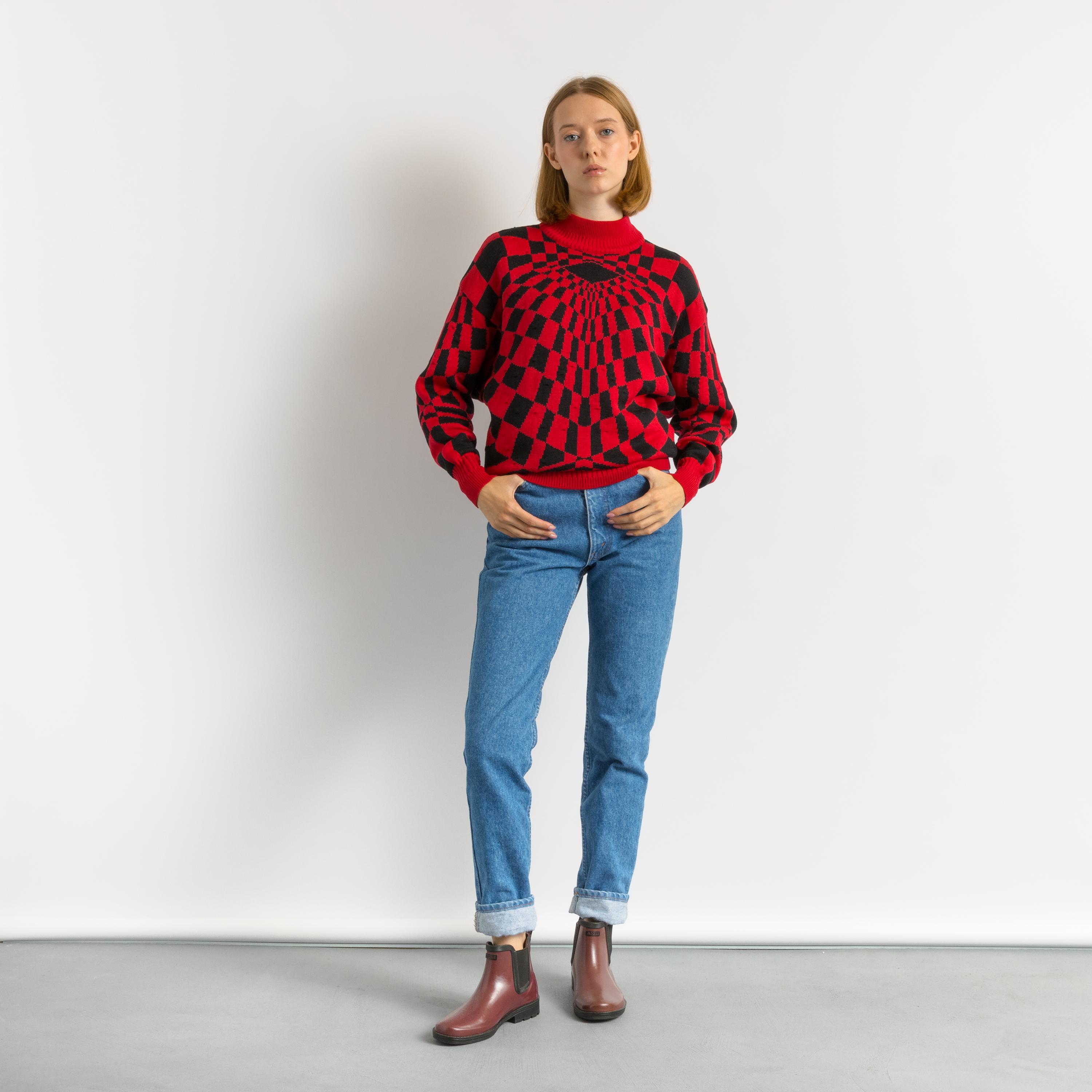80s Vintage Gianni Versace Wool and Silk Sweater/ Versace Woman