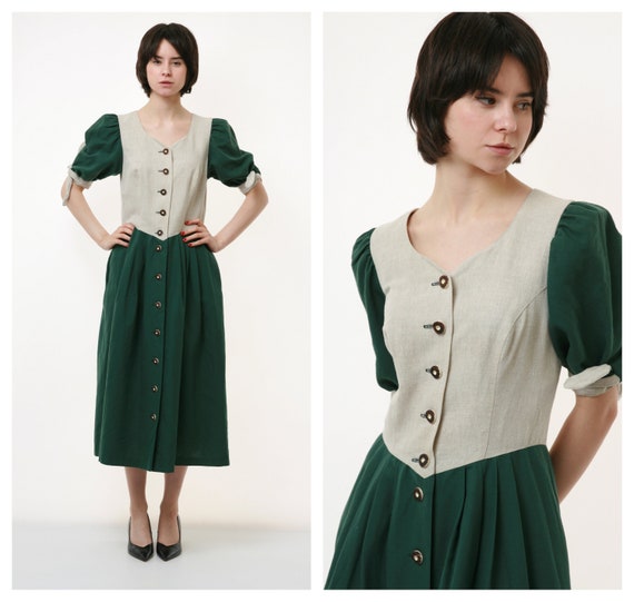 70s Vintage Rare Austrian Traditional Dirndl Octo… - image 1