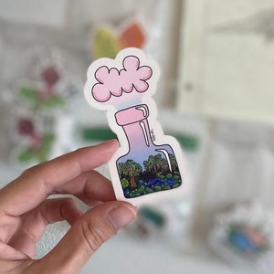 Swamp in a Bottle Sticker (transparent)