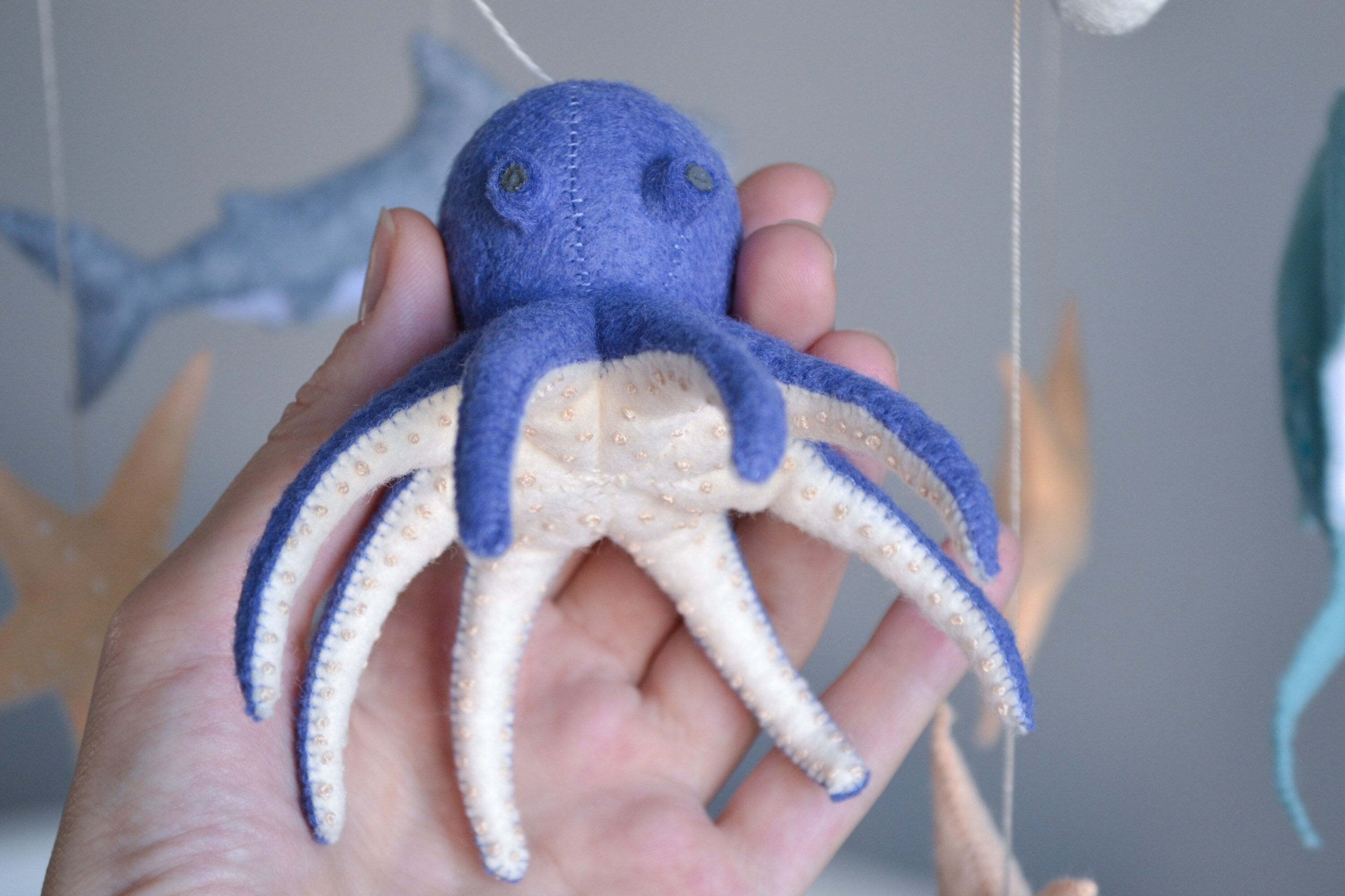 Ocean mobile Octopus mobile Sea creatures mobile Shark Etsy