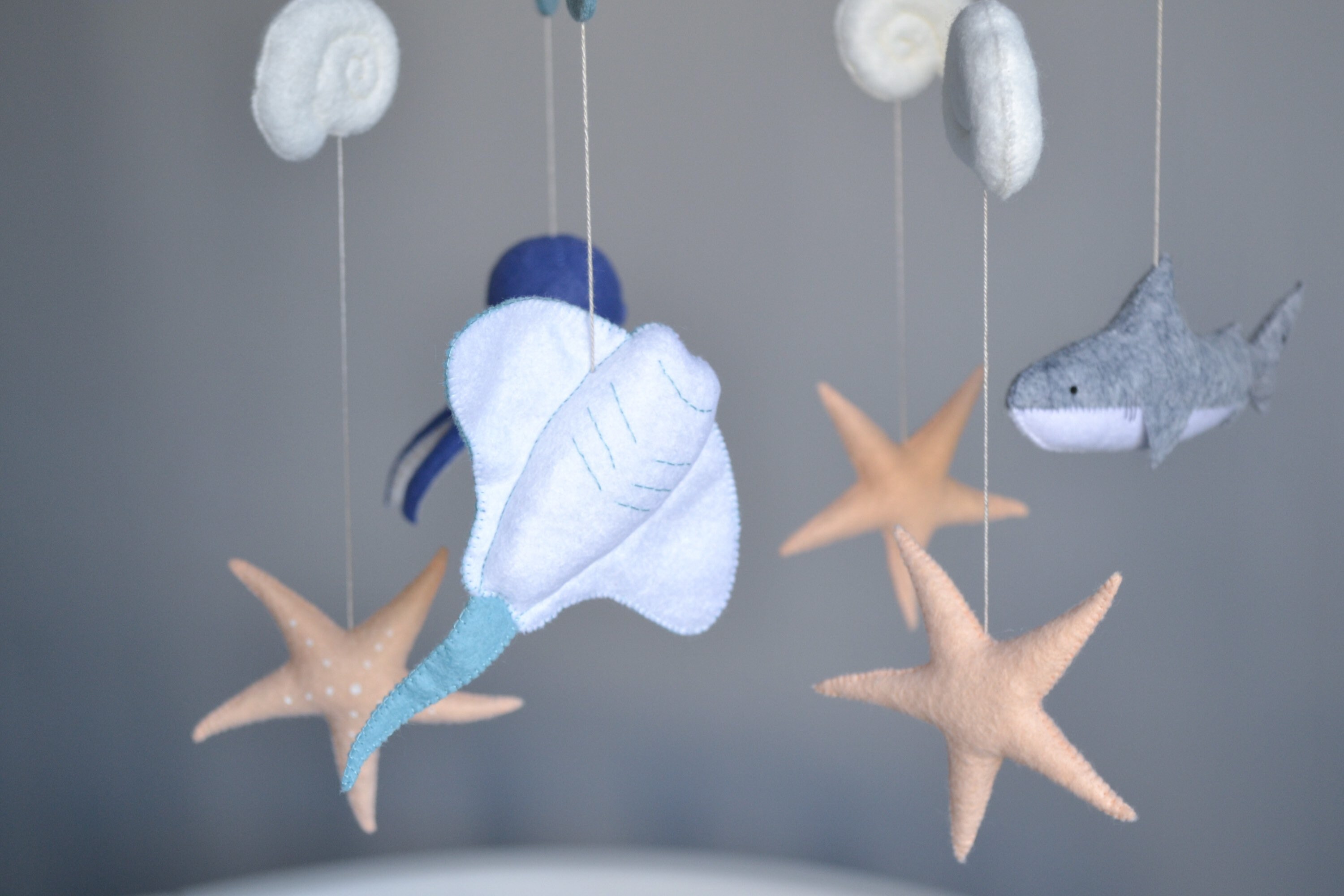 Ocean mobile Octopus mobile Sea creatures mobile Shark Etsy