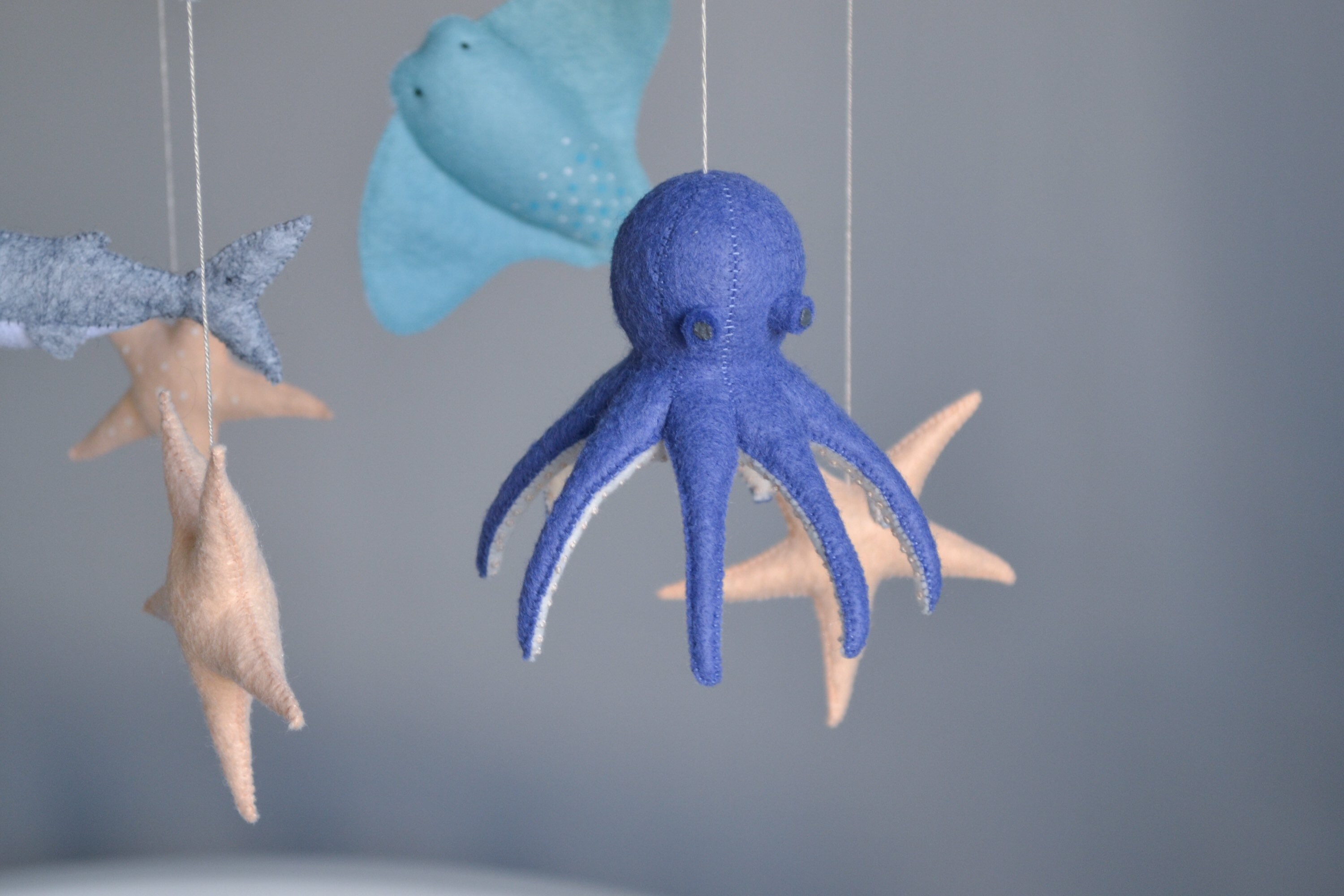 Ocean mobile Octopus mobile Sea creatures mobile Shark Etsy