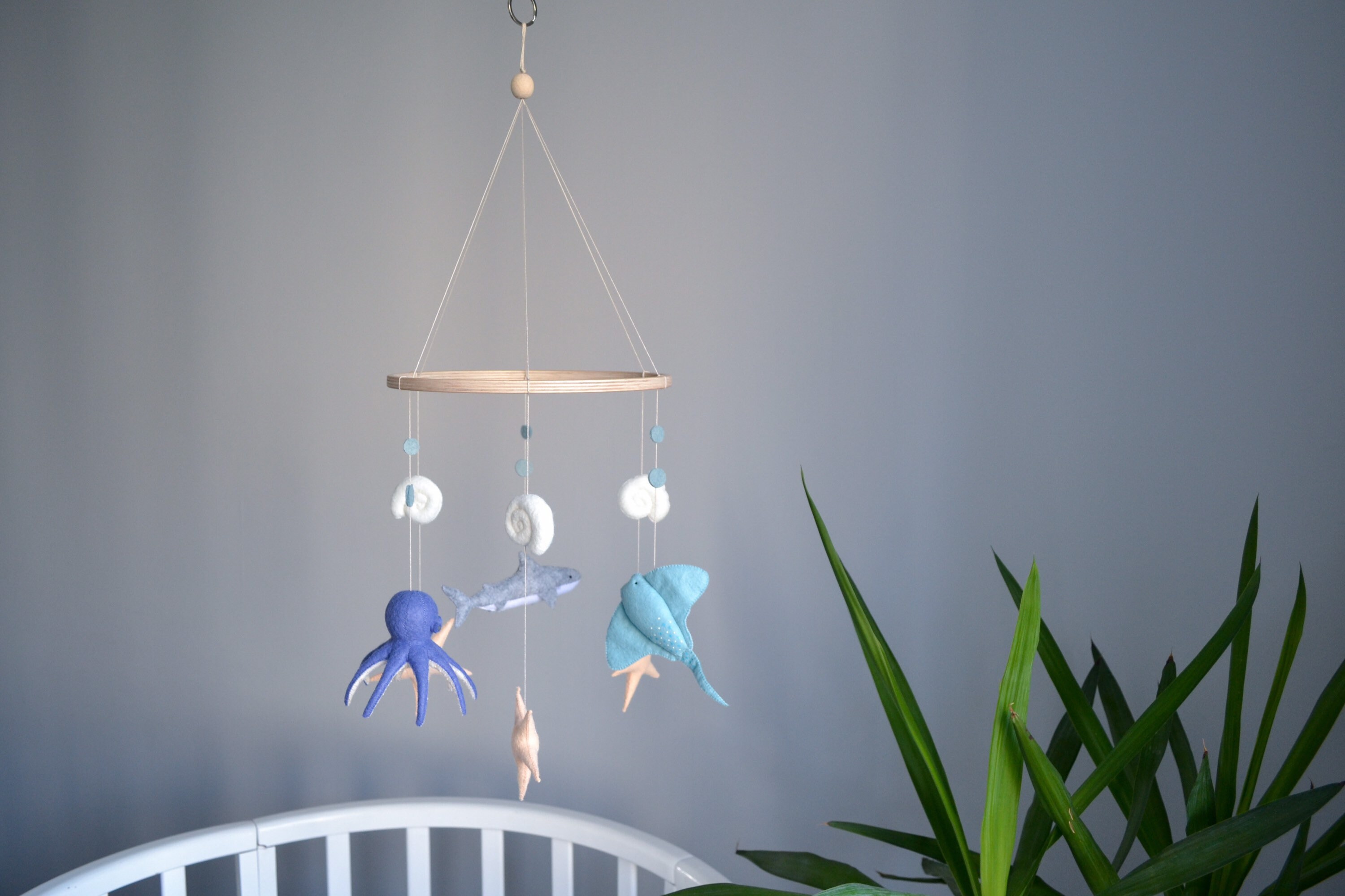 Ocean mobile Octopus mobile Sea creatures mobile Shark Etsy