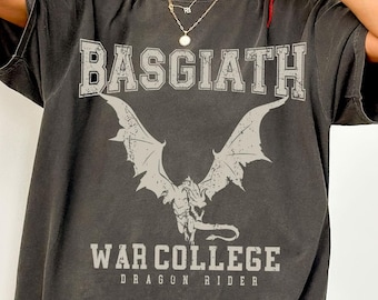 Basgiath War College t-shirt, Fourth Wing Shirt, Violet Sorrengail, Bookish Shirt, Xaden Riorson, Gifts For Readers, Dragon Rider Shirt