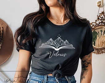 SJM - Velaris t-shirt, ACOTAR Feyre's Tattoo, The Night Court, A Court of Thorns and Roses Court of Dreams tee, Gift for the Rhysand fan,
