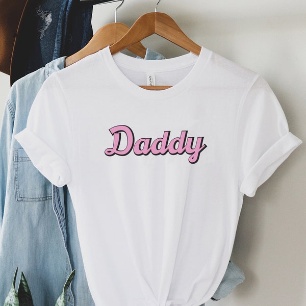 Daddy T-Shirt, Baby Pink, Pale, Grunge, Aesthetic, Daddy Shirt ,Yes Daddy, Tumbler T-shirt, Paste