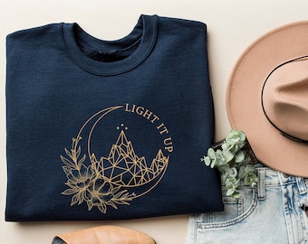 SJM - Light It Up Sweatshirt, Crescent City sweater,  House of Earth and Blood, Bookish sweatshirt, Light It Up shirt