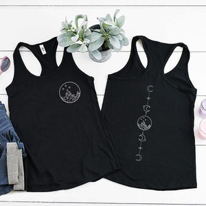 SJM - Two-sided Printed Feyre's Tattoo Tank Top,  Feyre's Tattoo ACOTAR, Bookish, Throne of Glass, ToG, The Night Court