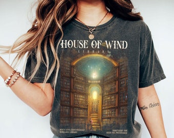 Comfort Colors® SJM merch, House Of Wind Library shirt, TACOSF,  t-shirt, SJM merch, Maas Throne Of Glass, bookish t-shirt, iprintasty
