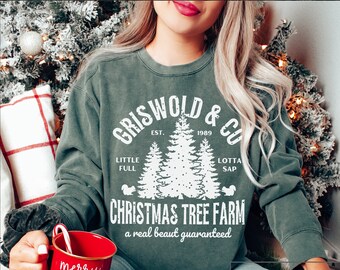 Comfort Colors® Vintage Griswold Christmas Sweatshirt, Christmas Sweater, Christmas,Griswold's Sweatshirt, iprintasy Christmas
