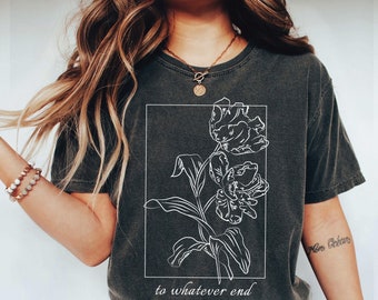 To Whatever End t-shirt, SJM quotes, Throne of Glass t-shirt, Comfort Colors® , SJM tee, You do not yield t-shirt, ACOTAR Merch, Aelin Quote