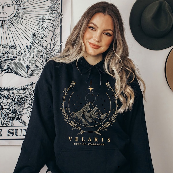 SJM - Original Design - Velaris hoodie, Acotar Velaris hoodie, The Night Court, Court of Thorns and Roses, The Night Court,