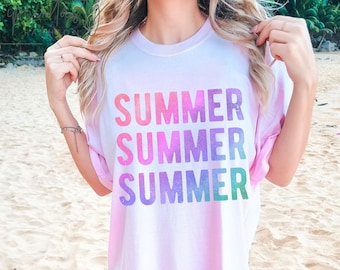 Comfort Colors® Summer T-shirt, Colorful Summer Shirt