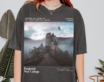 Basgiath War College t-shirt, Fourth Wing Shirt, Violet Sorrengail, Bookish Shirt, Xaden Riorson, Gifts For Readers, Dragon Rider Shirt