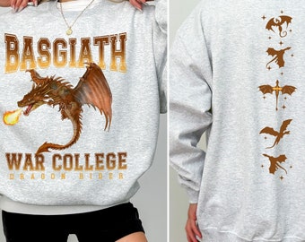 Basgiath War College Sweatshirt, Violet Sorrengail, Fourth Wing Sweatshirt, Fourth Wing Merch, Dragon Rider Sweatshirt, Fantasy Book Lover